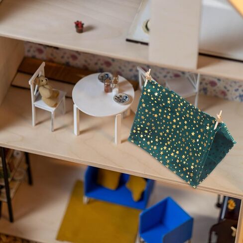 Miniature Tent Model for Dollhouse Camping Decor Small Polyester Camping Tent Table Landscaping Fairy Dollhouse Accessories 7.87X5.90X4.72In in Kuwait