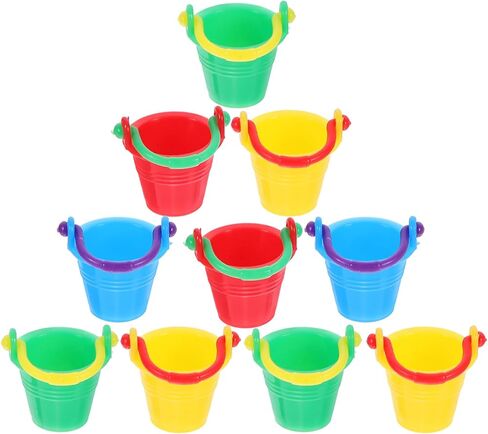 Ciieeo Mini Buckets for Dollhouse Decor 10Pcs Tiny Miniature Water Buckets 1 12 Scale Dollhouse Accessories for Miniature Scenes in Saudi Arabia