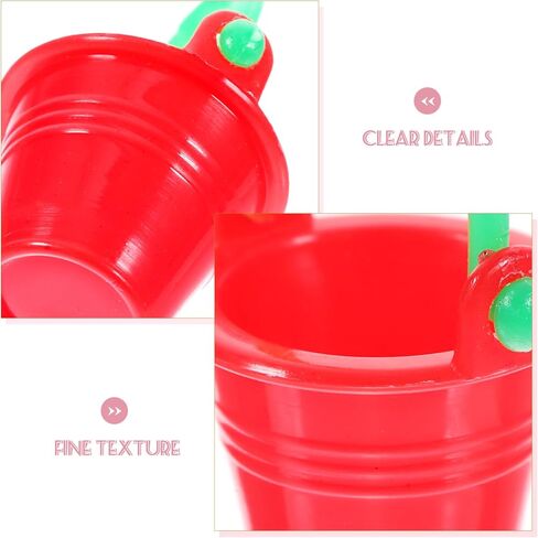 Ciieeo Mini Buckets for Dollhouse Decor 10Pcs Tiny Miniature Water Buckets 1 12 Scale Dollhouse Accessories for Miniature Scenes in Saudi Arabia