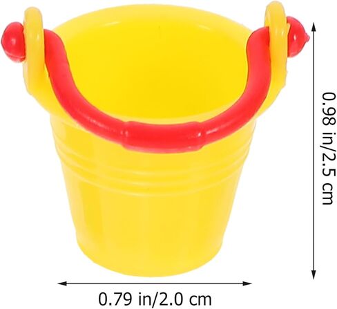 Ciieeo Mini Buckets for Dollhouse Decor 10Pcs Tiny Miniature Water Buckets 1 12 Scale Dollhouse Accessories for Miniature Scenes in Saudi Arabia