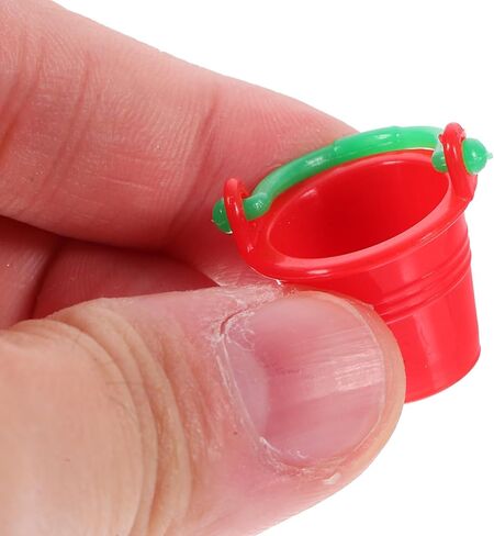 Ciieeo Mini Buckets for Dollhouse Decor 10Pcs Tiny Miniature Water Buckets 1 12 Scale Dollhouse Accessories for Miniature Scenes in Saudi Arabia