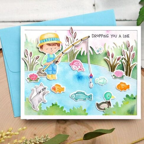 Cutting Pond Builder DIY Scrapbooking Photo Album Decorative Embossing Paper Card Crafts Metal Dies Design Making Greetings Tags Stencils Mould Practice Tool Template Machine Supplies in Saudi Arabia