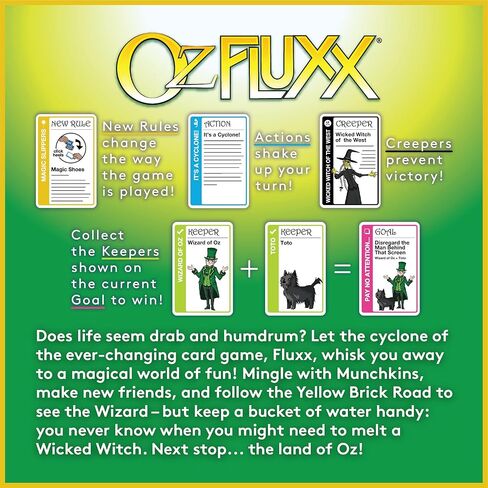 Looney Labs Oz Fluxx Card Game - Wizard of Oz Adventure with Twists and Turns in Saudi Arabia