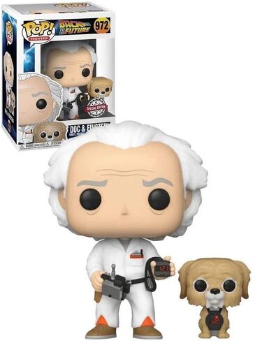 Back To The Future Doc and Einstein Pop! Vinyl Collectible Toy Figure - Limited Edition Exclusive in Saudi Arabia
