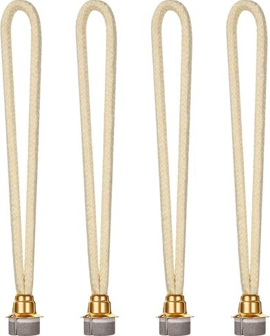 Maitys 6 Pieces Catalytic Wick Replacement Oil Lamp Wick Replacement Wick Catalytic Air Control Catalytic Burner Lamps Wick for Catalytic Burner Diffuser Aromatherapy, Silver, Gold in Kuwait