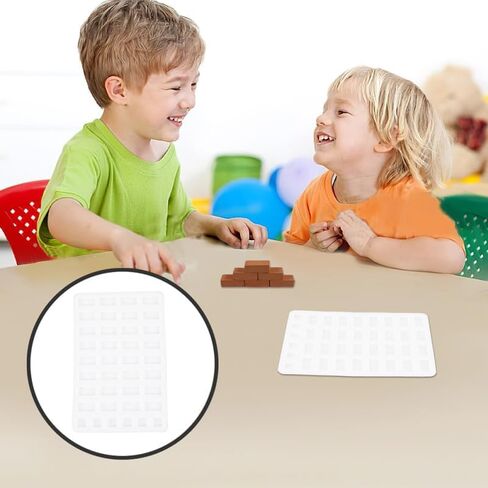 2 قطعة قالب الطوب المصغر قوالب السيليكون للحرف اليدوية أداة صنع الطوب الصغيرة لبناء المناظر الطبيعية لطاولة الرمل وإكسسوارات بيت الدمى ذاتية الصنع in Kuwait