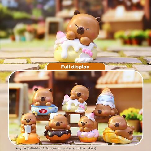 Capybara Cuisine Series Blind Box Figures, Random Design Action Figures Collectible Toys for Birthday Gift, Home Decorations, Single Box in Saudi Arabia
