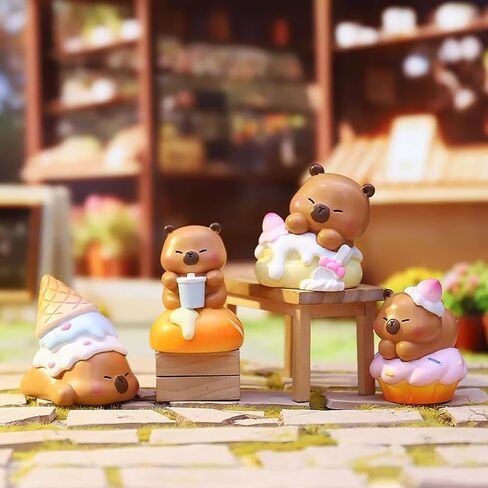 Capybara Cuisine Series Blind Box Figures, Random Design Action Figures Collectible Toys for Birthday Gift, Home Decorations, Single Box in Saudi Arabia