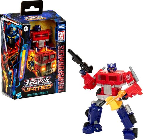 Transformers Legacy United Deluxe Class G1 Universe Optimus Prime, 5.5-inch Converting Action Figure, for Boys and Girls Ages 8+ in Saudi Arabia