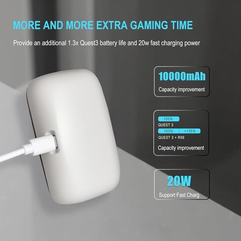 بطارية 10000 مللي أمبير في الساعة لاستبدال BOBO VR S3 Pro وE3 Pro لملحقات بطارية BOBOVR B100 القابلة للتبديل السريع، موصلات مغناطيسية in Kuwait