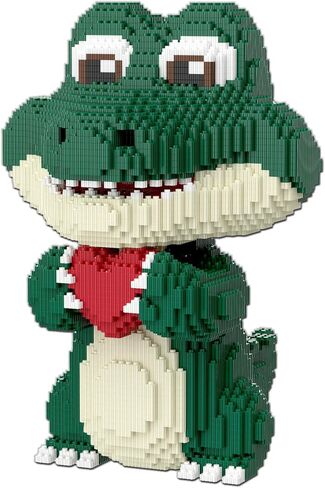 Animal Love Crocodile Micro Mini Building Blocks Set（9874PCS 39cm High Series） Gift for Adults and Kidst in Saudi Arabia