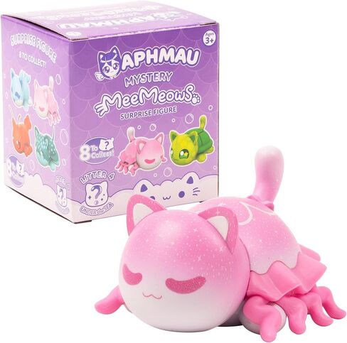 مجسمات مفاجئة من Aphmau Mystery MeeMeows - قد تختلف الأنماط، واحدة متوفرة بشكل عشوائي، أرجواني in Kuwait