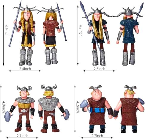 20 PCS How to Train Your Dragon Toys, 2-5" Mini Action Figures, Multicolored Dragon Toy Set for Kids Birthday Cake Toppers and Party Favors in Saudi Arabia