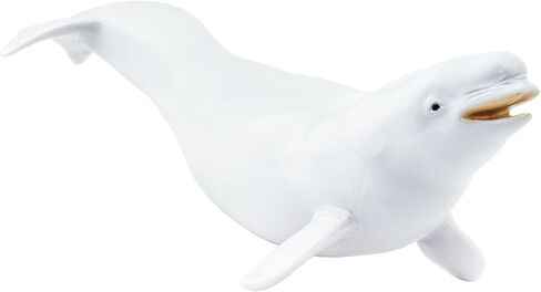 Safari Ltd. Beluga Whale Figurine - Lifelike 8" Plastic Model Figure - Fun Educational Play Toy for Boys, Girls & Kids Ages 3+ in Saudi Arabia