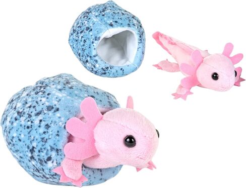 Wild Republic Hatchling Axolotl, Stuffed Animal, 6 Inch, Plush Toy, Fill is Spun Recycled Water Bottles in Saudi Arabia