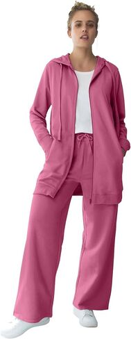 Ellos plus size wide reg french terry sweatpant in Saudi Arabia