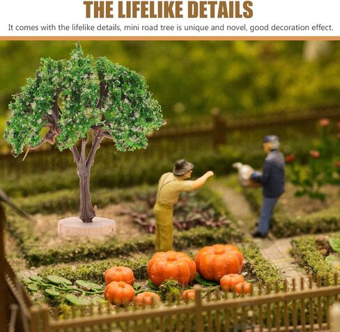 DOITOOL 4 Pcs Mini Trees for Crafts, Miniature Landscape Trees Model for Dollhouse Train Scenery Decor Diorama Sand Table Fairy Garden Accessories in Saudi Arabia