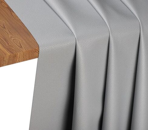 Marine Vinyl Fabric Upholstery Faux Leather: Classic Grey 54"x36" Grain Faux Leather Waterproof Durable for Handbag Upholstery Boat Sofa Car DIY Sewings (Classic Grey, 1Yard) in Saudi Arabia