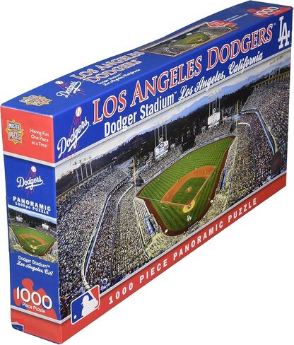 MasterPieces 1000 Piece Sports Jigsaw Puzzle - MLB Los Angeles Dodgers Center View Panoramic - 13"x39" in Saudi Arabia
