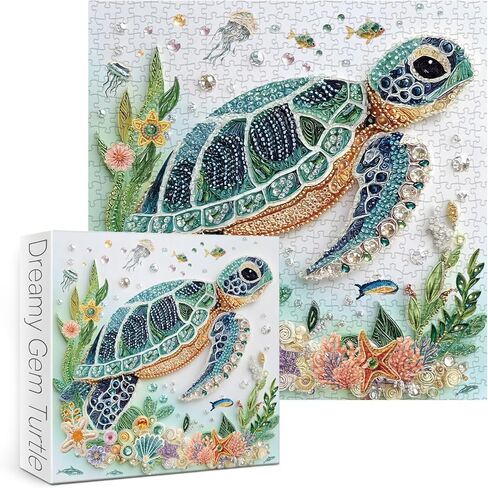 Sea Turtle Puzzles for Adults 1000 Pieces, Colorful Diamond Turtle Ocean Jigsaw Puzzles, Challenging Animals Art Puzzles in Saudi Arabia