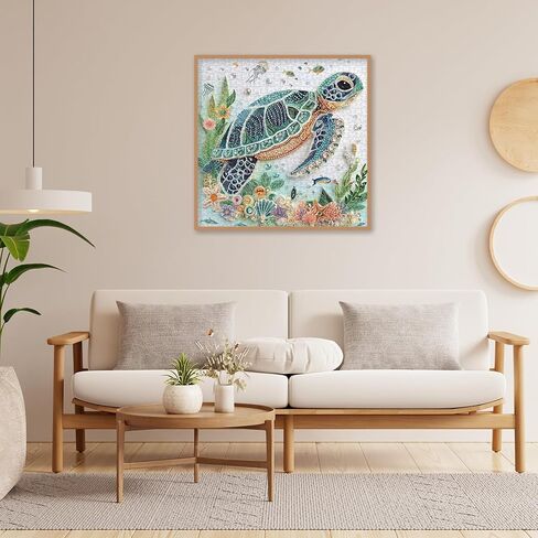 Sea Turtle Puzzles for Adults 1000 Pieces, Colorful Diamond Turtle Ocean Jigsaw Puzzles, Challenging Animals Art Puzzles in Saudi Arabia