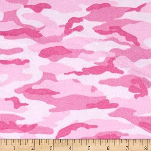 Comfy Flannel Camo Pink, Fabric by the Yard in Saudi Arabia