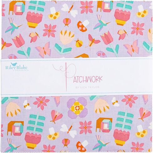 Liza Taylor Patchwork 10" Stacker 42 10-inch Squares Layer Cake Riley Blake Designs 10-17240-42 in Saudi Arabia