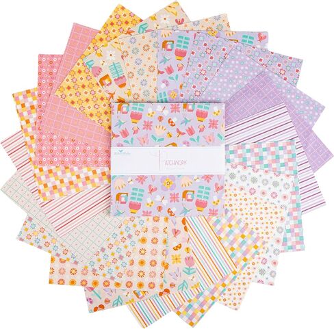 Liza Taylor Patchwork 10" Stacker 42 10-inch Squares Layer Cake Riley Blake Designs 10-17240-42 in Saudi Arabia
