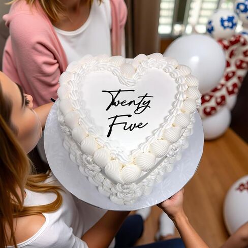 Acrylic Black Twenty Five Cake Topper, Acrylic Happy 25th Birthday Cake Charm, 25 Cake Decoration For Women, 25th Anniversary Decorations Party Supplies in Saudi Arabia