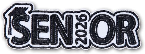 Senior 2026 Embroidered Patch, 4.7" Sew On/Iron On Patches for Backpack, Jacket, Hat, Jeans, Clothes – High School & College Senior Graduation Year Decoration Applique in Saudi Arabia