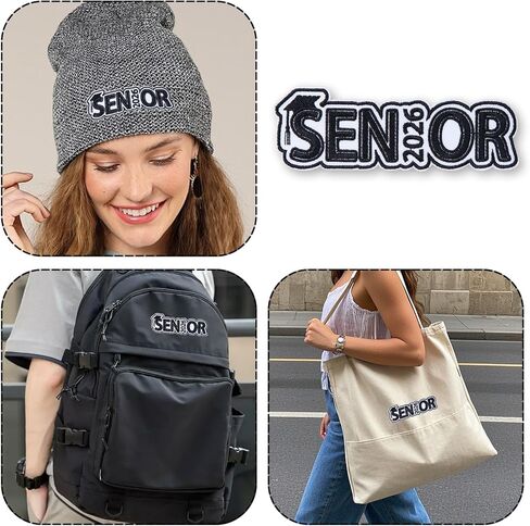 Senior 2026 Embroidered Patch, 4.7" Sew On/Iron On Patches for Backpack, Jacket, Hat, Jeans, Clothes – High School & College Senior Graduation Year Decoration Applique in Saudi Arabia