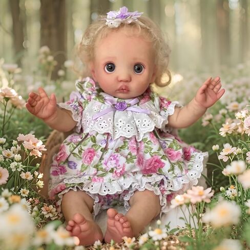 cosheng -16Inch Lifelike Reborn Baby Doll Elf Full Body Peeka Realistic Newborn Baby Dolls Soft Vinyl Reborn Babies That Look Real with Veins Toy Gift for Kids Age 3+ in Saudi Arabia