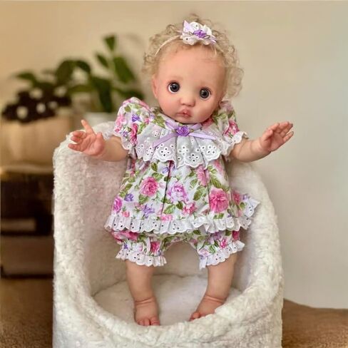 cosheng -16Inch Lifelike Reborn Baby Doll Elf Full Body Peeka Realistic Newborn Baby Dolls Soft Vinyl Reborn Babies That Look Real with Veins Toy Gift for Kids Age 3+ in Saudi Arabia