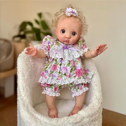 cosheng -16Inch Lifelike Reborn Baby Doll Elf Full Body Peeka Realistic Newborn Baby Dolls Soft Vinyl Reborn Babies That Look Real with Veins Toy Gift for Kids Age 3+ in Saudi Arabia