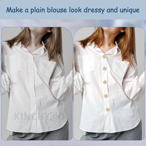 4 Pack Crystal Sunflower Button Covers Decorative Buttons for Men Women Shirts Cuffs Formal Business Wedding Tuxedo in Kuwait