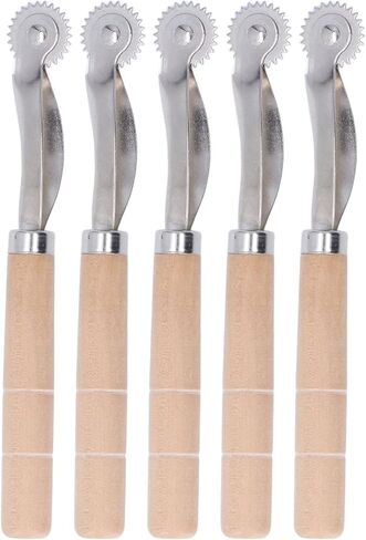5Pcs Sewing tracing wheel Needle Point Tracing Wheel Sewing Tool with Wooden Handle Professional Tailor Stitch Marker for Sewing Patterns, DIY Craft, Dressmaking in Saudi Arabia