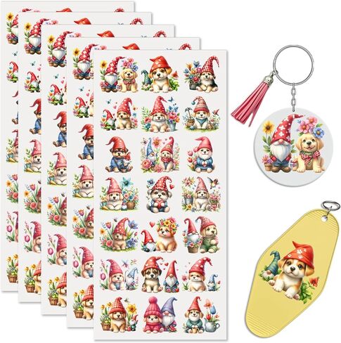 UV DTF Cup Wrap Rub On Transfer Stickers, 105 Sheets Watercolor Butterfly Cup, Glass, and Furniture, Clear Adhesive Sheets for Home Decor in Kuwait