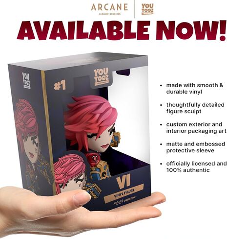 Youtooz Arcane Vi Collectible Figure – 3.8-Inch Vinyl Figure from League of Legends Arcane Netflix Series in Saudi Arabia