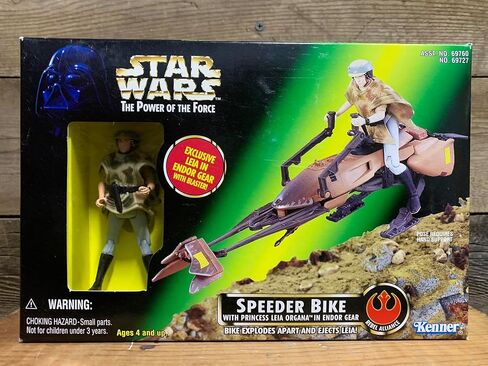 Star Wars - Power of the Force - Speeder Bike with Princess Leia Organa in Endor Gear in Saudi Arabia