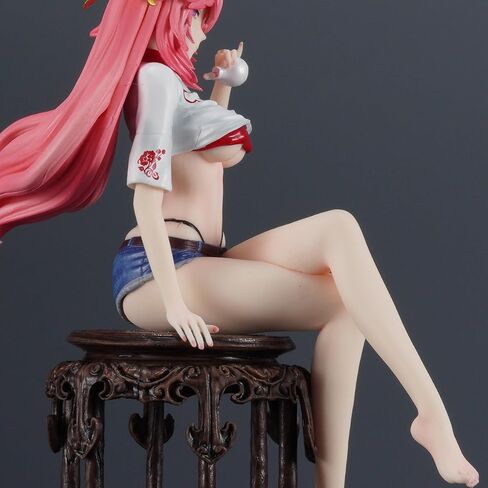 G-I Yae Miko 1/7 الشكل 9.4IN لعبة أنيمي سيدة Guuji من ضريح Narukami الكبير لعبة شخصية هدية PVC in Kuwait