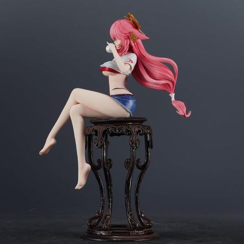 G-I Yae Miko 1/7 الشكل 9.4IN لعبة أنيمي سيدة Guuji من ضريح Narukami الكبير لعبة شخصية هدية PVC in Kuwait