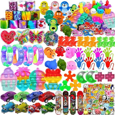 127 PCS Party Favors for Kids, Goodie Bags Stuffers, Prizes Treasure Box Toy for Classroom, Pinata Easter Eggs Filler, Fidget Toys Bulk, Birthday Gifts in Saudi Arabia