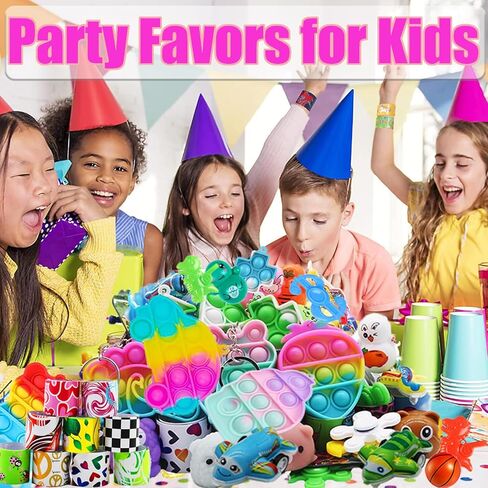 127 PCS Party Favors for Kids, Goodie Bags Stuffers, Prizes Treasure Box Toy for Classroom, Pinata Easter Eggs Filler, Fidget Toys Bulk, Birthday Gifts in Saudi Arabia