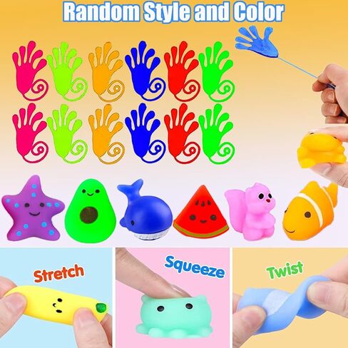 127 PCS Party Favors for Kids, Goodie Bags Stuffers, Prizes Treasure Box Toy for Classroom, Pinata Easter Eggs Filler, Fidget Toys Bulk, Birthday Gifts in Saudi Arabia