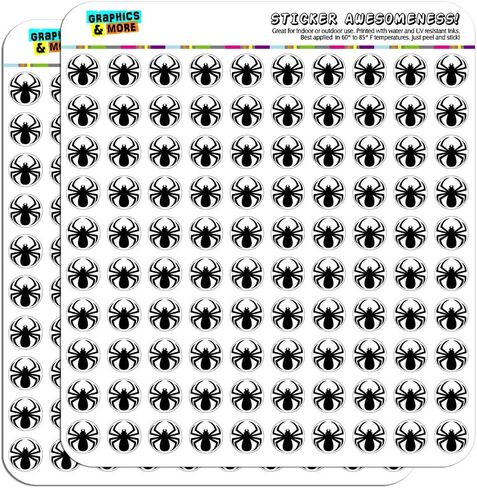 ملصقات صناعة القصاصات Spider Black Widow مقاس 1/2 بوصة (0.5 بوصة) - شفافة in Kuwait