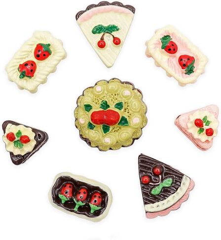 أوديريا 1/6 كعكة مصغرة 8 قطع من ملحقات تزيين بيت الدمى in Kuwait