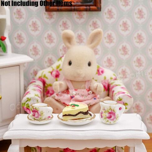 أوديريا 1/6 كعكة مصغرة 8 قطع من ملحقات تزيين بيت الدمى in Kuwait