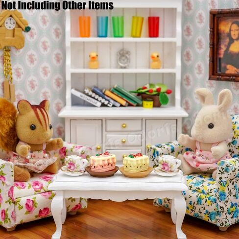 أوديريا 1/6 كعكة مصغرة 8 قطع من ملحقات تزيين بيت الدمى in Kuwait