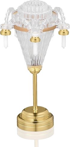 jojofuny Dollhouse Chandelier - 1:12 Scale Led Miniature Chandelier, Miniature Elegant Ceiling Lamp for Dollhouse Decoration in Saudi Arabia