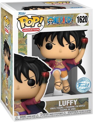 Funko One Piece - Luffy Uppercut US Exclusive Metallic Pop! Vinyl [RS] in Saudi Arabia